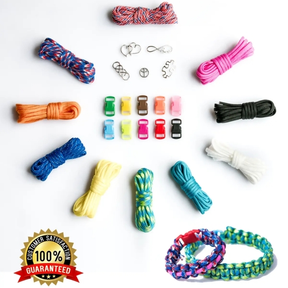 Paracord Bracelet Making Set DIY Kids Bracelets Craft Kit - Picture 3 of 12